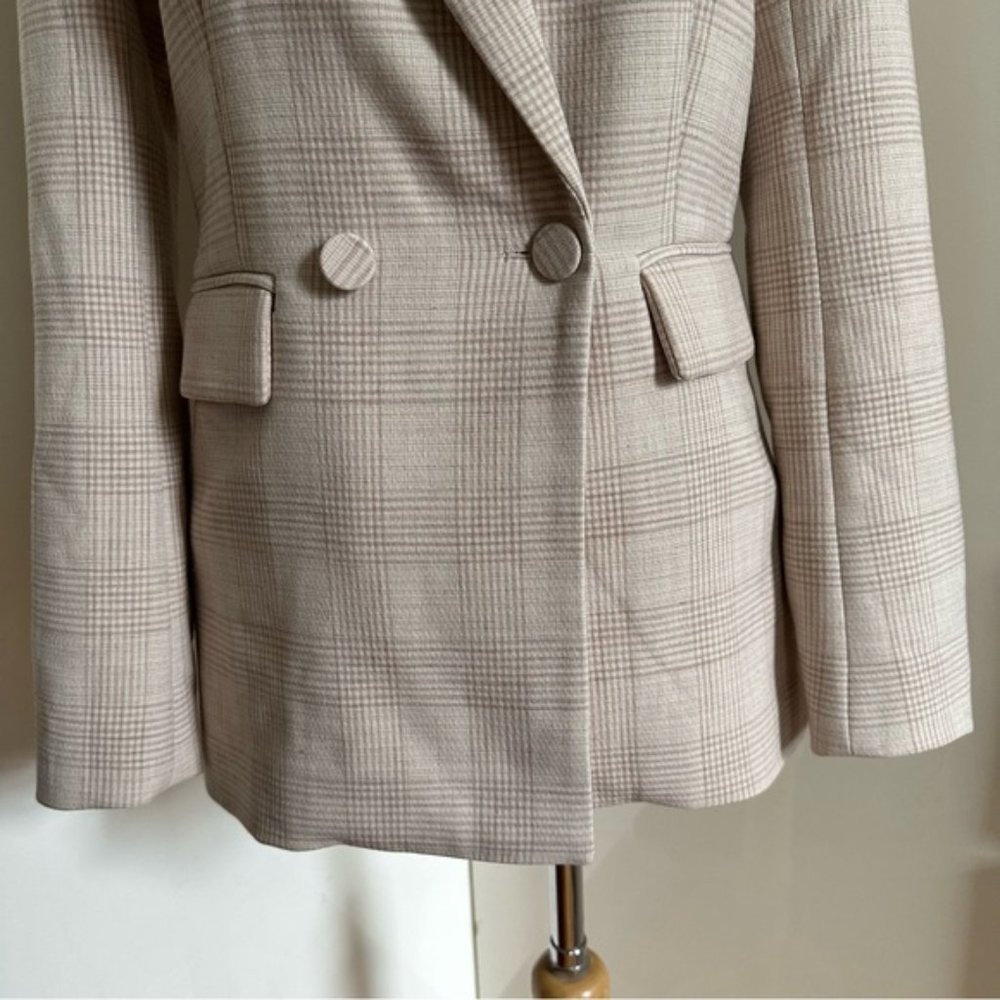 House of Harlow 1960 Double Breasted Plaid Blazer sz XS - Picture 7 of 16
